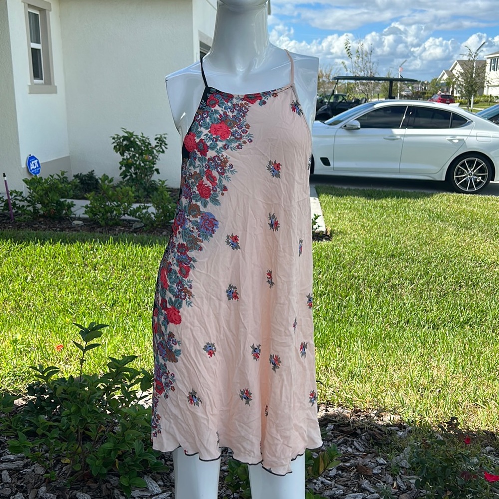 INTIMATELY FREE PEOPLE MULTI-COLOR SLIP DRESS SIZE XS MSRP $88.00 NWT